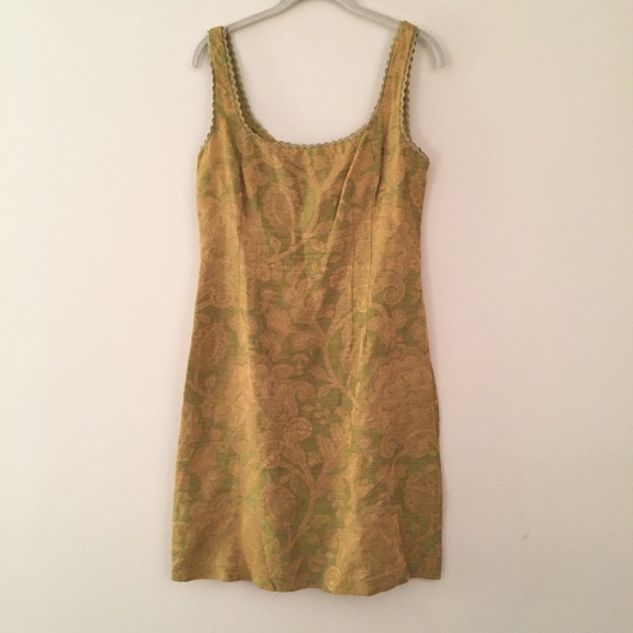 Yellow Damask Dress